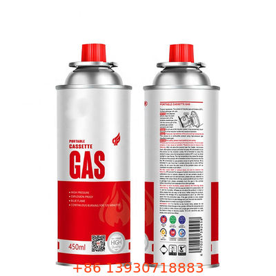 Válvula de aerossol para fogão a butano com tampa protetora vermelha e botão de controle de fluxo de precisão