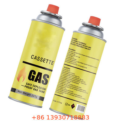 Válvula de aerossol para fogão a gás butano com tampa vermelha para piqueniques e cozinha de mesa