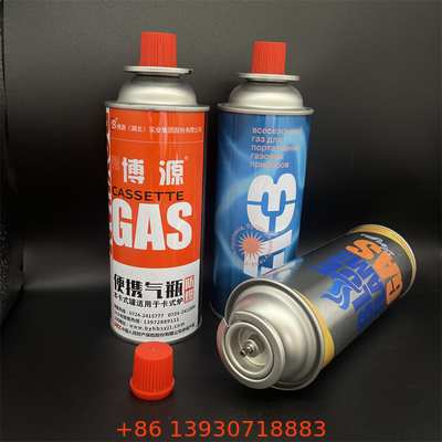 Canister de combustível de butano para fogões e aquecedores portáteis.