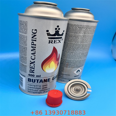 Cisterna de gás de butano de 65 x 158 mm para equipamento de cozinha ao ar livre