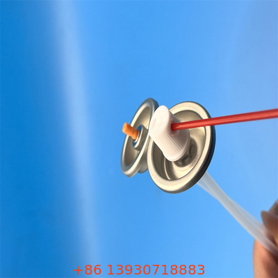Pintura de pulverização natural padrão válvula de aerossol Copo de montagem de chapa de estanho lacado