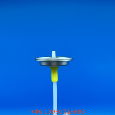 Válvula de aerossol medida em placas de estanho com pulverização consistente para aplicações médicas e industriais