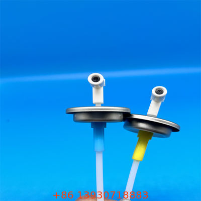 Uma válvula de aerossol de dose medida de uma polegada projetada para precisão de dosagem consistente