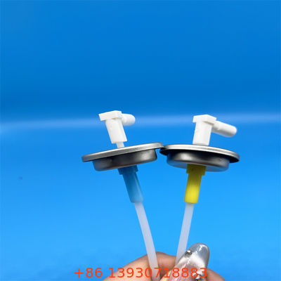 Uma válvula de aerossol de dose medida de uma polegada projetada para precisão de dosagem consistente