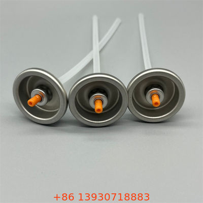 Valva de pulverização de oxigénio em aerossol. Dispensador de precisão para pulverização de oxigénio, bem-estar e beleza.