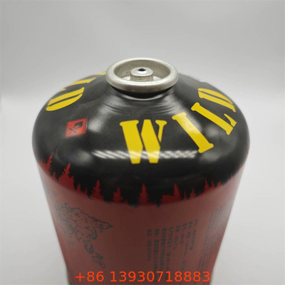 Canister de Butano de 220 g de alta precisão para tochas culinárias com controle de chama ergonômico