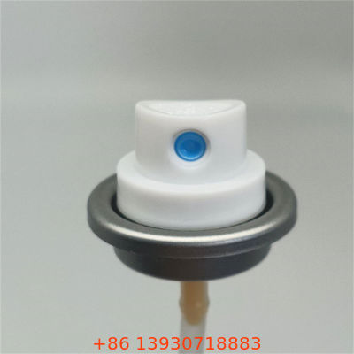 Válvula de spray antitranspirante compacta e compatível com a TSA com atuador para cuidados pessoais em tamanho de viagem, apresentando design à prova de vazamentos e estável à pressão