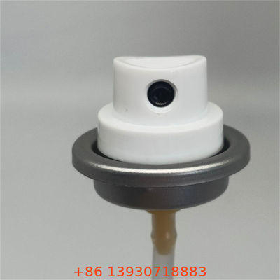 Válvula de spray antitranspirante compacta e compatível com a TSA com atuador para cuidados pessoais em tamanho de viagem, apresentando design à prova de vazamentos e estável à pressão