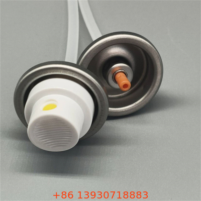 Válvula de pulverização de brilho capilar profissional de salão com atuador para produtos de estilo de luxo com tecnologia ultra-fina de névoa e anti-obstrução