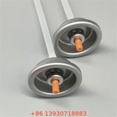 Válvula de aerossol de cor para cabelo para aplicações de spray de salão de beleza Válvula de distribuição cosmética para uso temporário de corante capilar