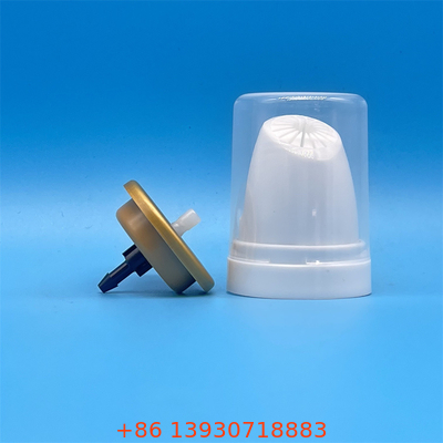 Sistema de válvula de aerossol de alumínio de ouro invertido de uma polegada para mousse de cabelo premium