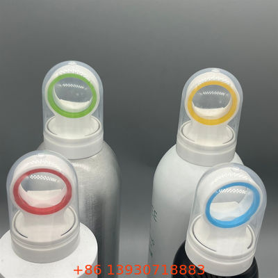 Válvula de névoa de protetor solar compacta para viajantes com projeto aprovado pela TSA e fechadura anti-fuga