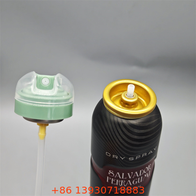 Válvula de spray corporal para desodorante confiável para produtos de higiene pessoal de mercado de massa com dispersão de névoa consistente e vedação à prova de vazamentos