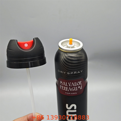 Válvula de Spray Corporal Desodorante de Alta Gama para Cosméticos de Luxo com Detalhes Metálicos e Tecnologia de Névoa Micro-Fina
