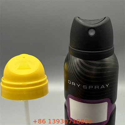 Válvula de Spray Corporal Desodorante de Alta Gama para Cosméticos de Luxo com Detalhes Metálicos e Tecnologia de Névoa Micro-Fina