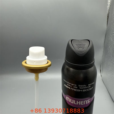 Valva de pulverização corporal de desodorante sustentável para produtos naturais com materiais ecológicos