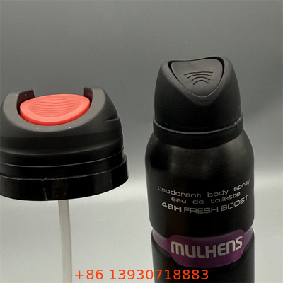 Válvula de pulverização corporal de desodorante robusta para cosméticos com design à prova de vazamento e ergonômico