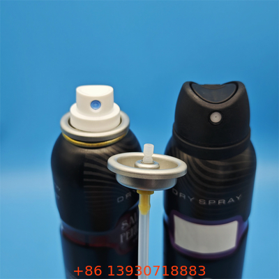 Válvula de spray corporal para desodorante altamente personalizável para produtos de higiene pessoal distintivos da marca, com atuadores sob medida e acabamentos exclusivos
