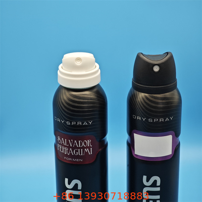 Válvula de Spray Corporal Desodorante Hipoalergênico para Formulações de Pele Natural e Sensível com Caminho de Material Puro e Ativação Suave
