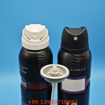 Válvula de spray corporal desodorante compatível com alta velocidade para marcas de cuidados pessoais e empresas de enchimento por contrato do mercado de massa, com construção robusta e saída consistente