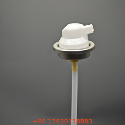 Válvula de espuma de barbear para fabricantes de cosméticos com funcionalidade anti-obstrução