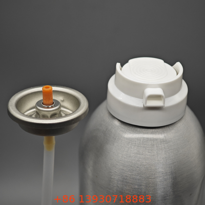 Válvula de espuma de barbear para fabricantes de cosméticos com funcionalidade anti-obstrução