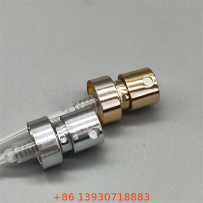 Bomba de spray de perfume para marcas de fragrâncias de luxo com névoa fina e acabamento metálico elegante
