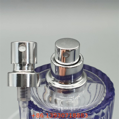 Bomba de spray de perfume para marcas de fragrâncias de luxo com névoa fina e acabamento metálico elegante