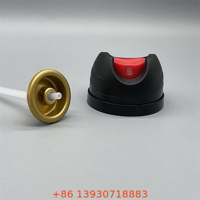 Valve de spray de desodorante superior e atuador de névoa corporal para produtos de higiene pessoal diária para distribuição de aerossóis sem esforço