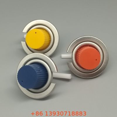 Válvula de fogão de butano de uma polegada com tampa para fogões portáteis de um único queimador