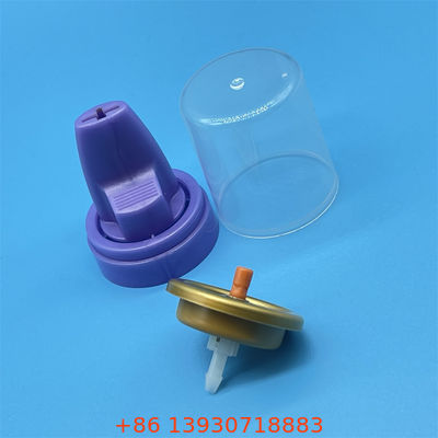 Mousse Capilar Válvula de Alumínio Invertida Oferecendo Pulverização Consistente de Cabeça para Baixo