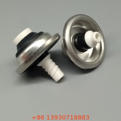 Valva de pulverização de espuma PU eficiente e de baixa pressão para kits de espuma de dois componentes com evacuação completa do produto e resíduos mínimos.