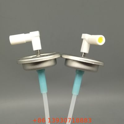 Valva de medição de aerossóis com sistema de distribuição personalizável para precisão da dose