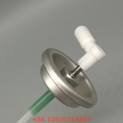 Válvula de aerossol com medidor de uma polegada projetada para uniformidade exata da dosagem