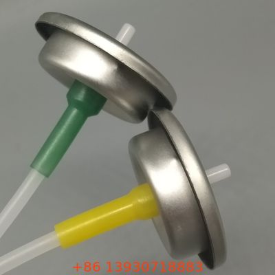 Válvula aerossoladora de dose medida de uma polegada para produtos cosméticos e industriais