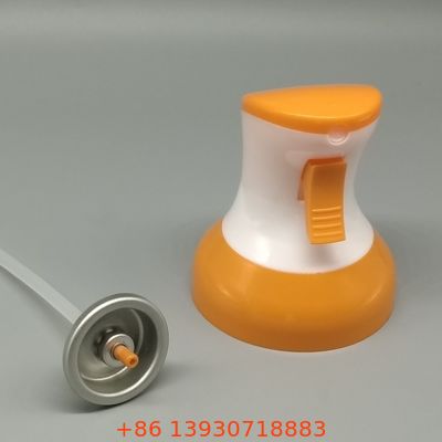 Precision Metering Aerosol Spray Air Freshener Valve for Refilling Car Vent Clip Devices with Leak-Free Transfer.