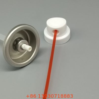 Válvula para garrafa de pulverização de limpador de aerossóis para manutenção de automóveis