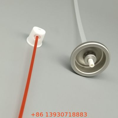 1 válvula de aerossol de polegada para sprays de lubrificante tipo WD40 com controle de fluxo preciso