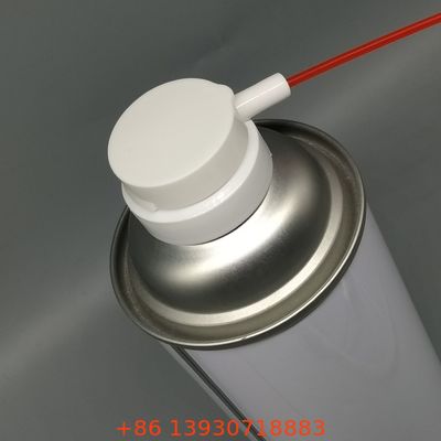 Válvula de aerossol tipo WD40 para sprays à base de solventes e óleo