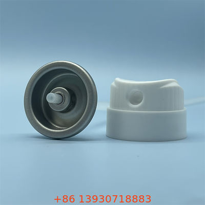 Válvula para latas de desodorante de alumínio Válvula de pulverização de precisão para aerossóis de higiene pessoal