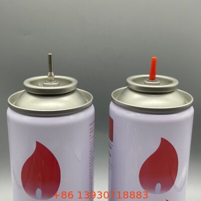1 polegada de plástico e metal Stem Lighter válvula de reabastecimento de gás para aerossóis de butano pressurizados