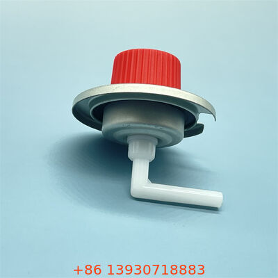 Válvula portátil de fogão a gás com tampa vermelha de alta visibilidade para entusiastas do ar livre