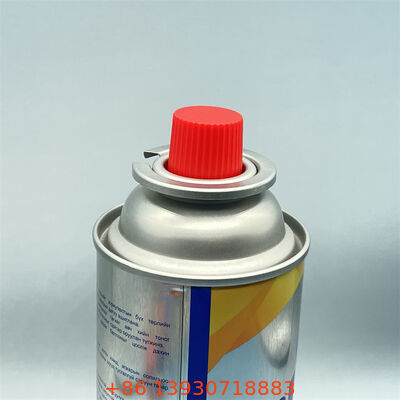 Válvula portátil de fogão a gás com tampa vermelha de alta visibilidade para entusiastas do ar livre