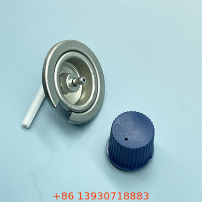 Válvula portátil de fogão a gás com tampa vermelha de alta visibilidade para entusiastas do ar livre