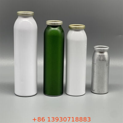 Caneta de aerossol de alumínio de 20 mm de diâmetro de pescoço durável com projeto leve e à prova de vazamento para uso cosmético e farmacêutico