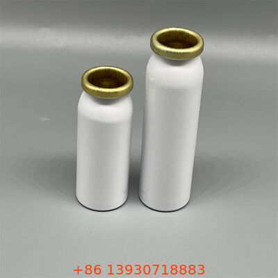 Caneta de aerossol de alumínio de 20 mm de diâmetro de pescoço durável com projeto leve e à prova de vazamento para uso cosmético e farmacêutico