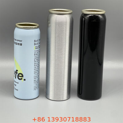 Cisterna de aerossol de alumínio com superfície externa lisa para impressão e construção à prova de vazamento sem costura e infinitamente reciclável