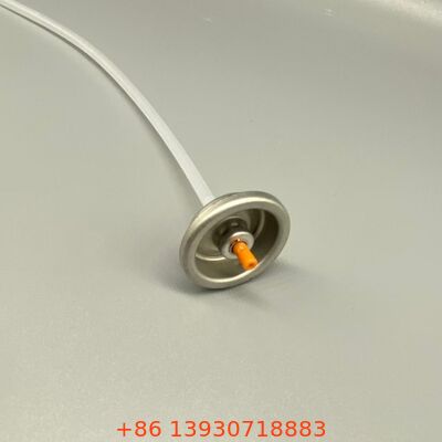 Válvula de spray aerossol de shampoo seco projetada para distribuição de partículas finas