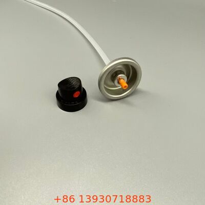 Válvula de spray aerossol de shampoo seco projetada para distribuição de partículas finas