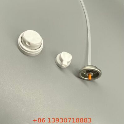 Válvula de pulverização de shampoo seco aerosol com bocal de névoa ultra-fina para desempenho livre de resíduos e operação a 360 graus